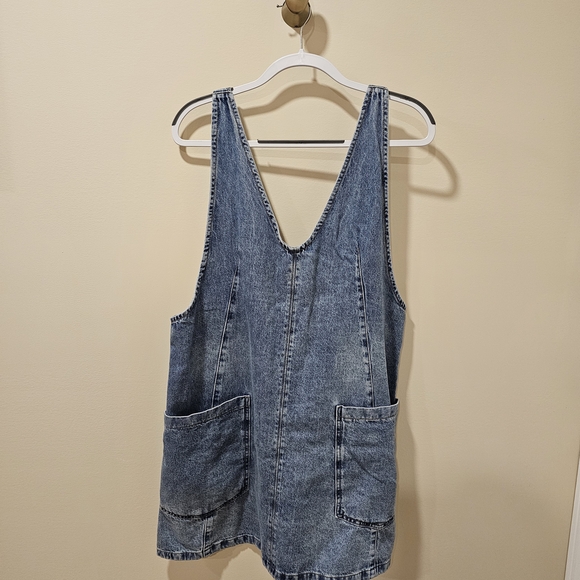 Free People Dresses & Skirts - Free People Blue Denim Sleeveless Tunic